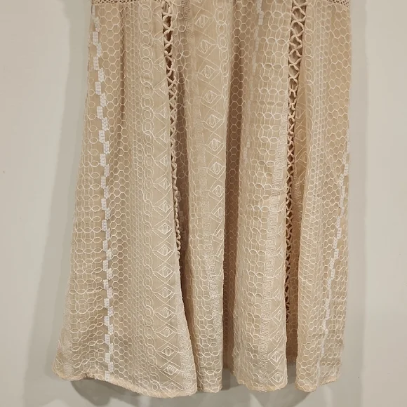 Free People Cream Lace Mini Dress - Picture 7 of 13